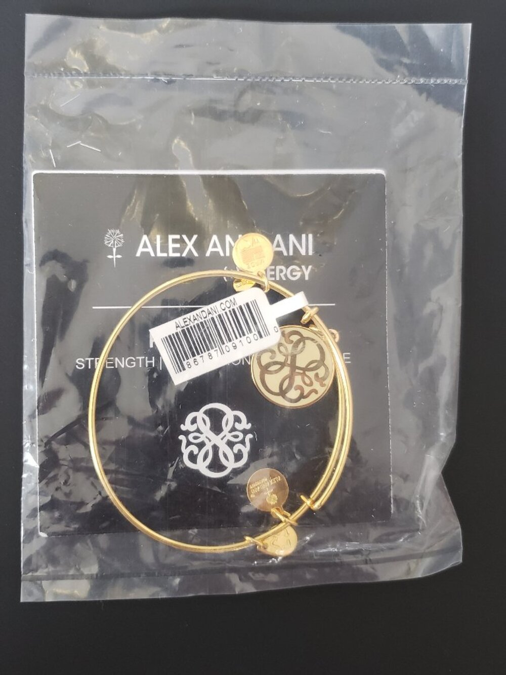 Rare white epoxy Path of Life Alex and Ani Bangle New W/ Card & Box     546 - Picture 2 of 3
